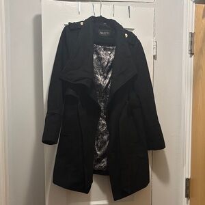 GUESS Classic Black Trench Coat